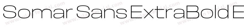 Somar Sans ExtraBold Expanded字体转换